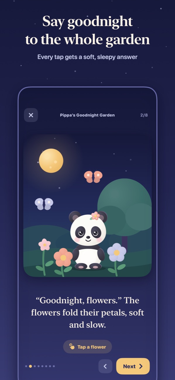 Pippa says goodnight to her garden